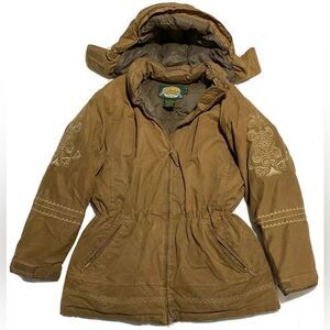 CABELA'S•Goose Down Puffer jacket with embroidery tan